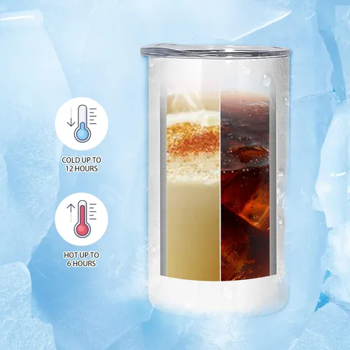 Miniatura 4 de AGH Vasos de sublimación de 12 onzas con tapas y pajitas, vasos de acero inoxidable rectos y delgados para niños, vaso aislado al vacío de doble