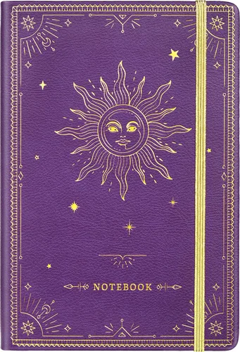 Miniatura 27 de Artfan Cuaderno/diario a rayas – Cuaderno clásico de piel sintética de papel grueso de alta calidad con bolsillo + separadores de páginas, regalos