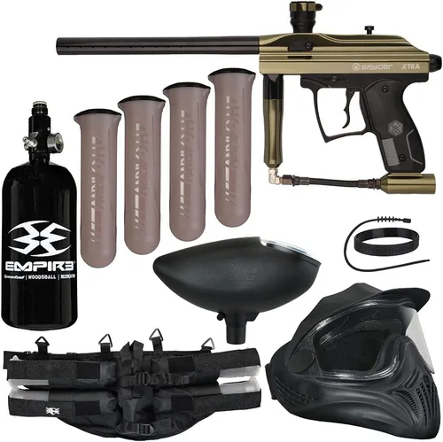 Miniatura 6 de Action Village Kingman Spyder Xtra - Kit de pistola de paintball legendaria Pistola brillante gris metálico