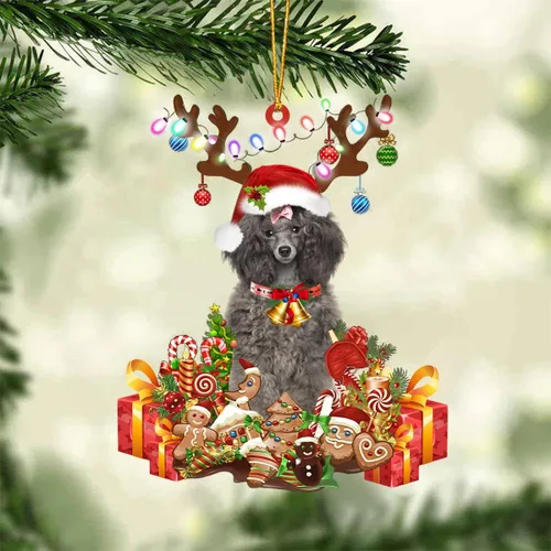 Miniatura 33 de Nazenti Adorno de Navidad personalizado de reno de Alaskan Malamute – Adorno de perro personalizado para amantes de las mascotas, acrílico plano