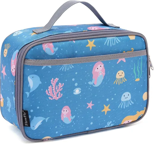 Miniatura 22 de FlowFly Lonchera para niños, bolsa suave aislada, mini hielera para el regreso a clases, kit de bolsa térmica para comidas, para niñas, niños, fútbol