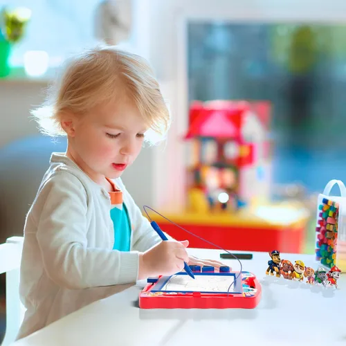 Miniatura 5 de Lollipop PAW Patrol Tablero de Dibujo Magnético con Lápiz y 3 Sellos, para Niños o Niñas (Azul)
