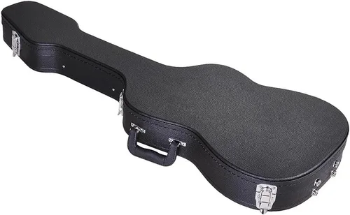 Miniatura 10 de ZeHuoGe Estuche de carcasa dura de madera con cerradura para guitarra acústica Dreadnought de 41" con superficie PU (para guitarra acústica)