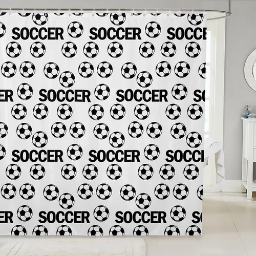 Miniatura 12 de Cortinas de ducha de vaquero occidental, cortinas de baño rústicas para niños, niñas y hombres, cortinas impermeables retro de estilo rústico con 12