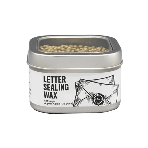 Cera de sellado de letras, cuentas de sello de cera se adhiere al papel, metal, plástico y vidrio para manualidades, invitaciones y proyectos de