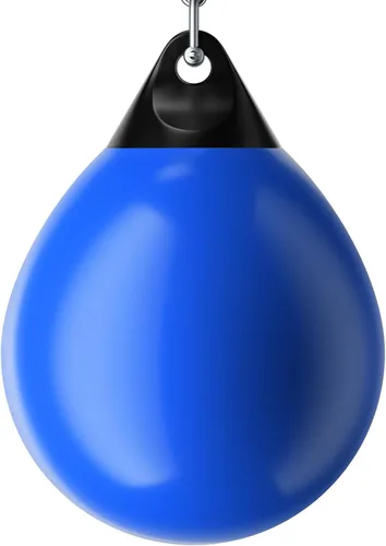 Miniatura 10 de GYMAX Saco de boxeo, bolsa de agua con inyector de agua y accesorios para colgar, bolsa de boxeo plegable resistente para gimnasio en casa,