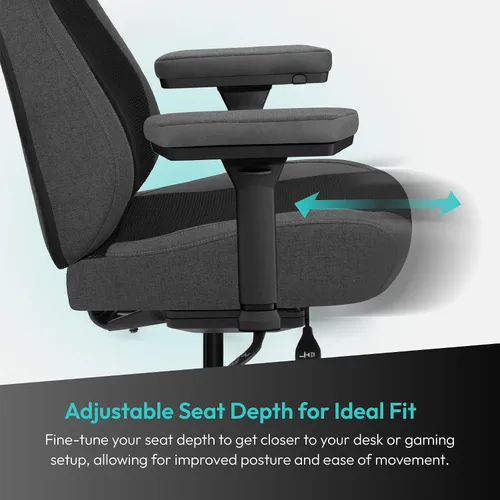 Miniatura 6 de ThunderX3 CORE Smart MESH Silla de juegos Gaming Negra y Gris Oscuro – Silla ergonómica de oficina, soporte lumbar automático, mecanismo Tela