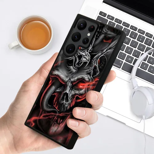 Miniatura 329 de CARLOCA Funda compatible con Samsung Galaxy S22 Ultra, diseño gráfico de Star Howling Wolfs Samsung Galaxy S22 Ultra, diseño gráfico, a prueba