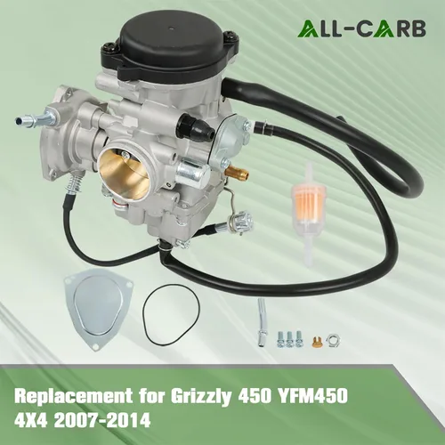 Miniatura 4 de Carburador de recambio ALL-CARB para Yamaha Bruin 250 350, Big Bear 250 400, Wolverine 350 450, Kodiak 400 450, YFM350, YFM400, YFM450, reemplazo