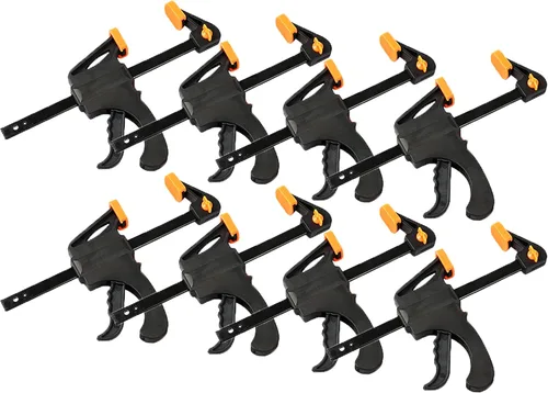 Miniatura 9 de Black Duck Brand Abrazadera de barra de trinquete de 4 pulgadas / esparcidor de 8 pulgadas para fotografía, carpintería, manualidades y más