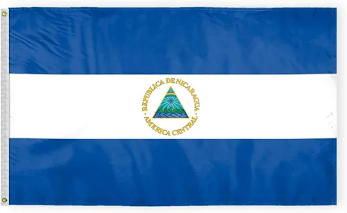 Miniatura 4 de AGAS - Bandera de automóvil de Nicaragua de alta calidad de 10.5 x 15 pulgadas, impresa de doble cara en tela de poliéster súper punto, doble