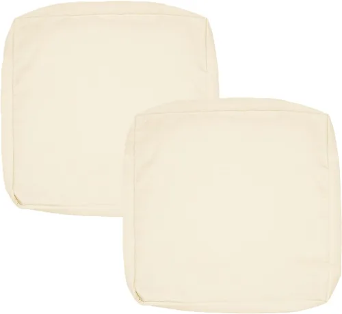 Miniatura 42 de FLYMEI Patio Cushion Covers 16x16x2.5 Waterproof Outdoor Cushion Cover Replacement 1Packs Outdoor Seat Cushion Slipcover for Rattan Chair Sofa, Beige