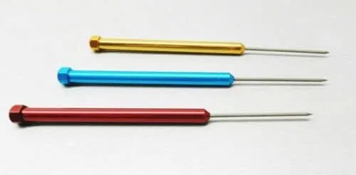 Miniatura 5 de Juego de 3 púas de soldadura de titanio, 6-1/2 pulgadas, punta de titanio, antiadherente, oro y plata, herramientas de joyería por JTS