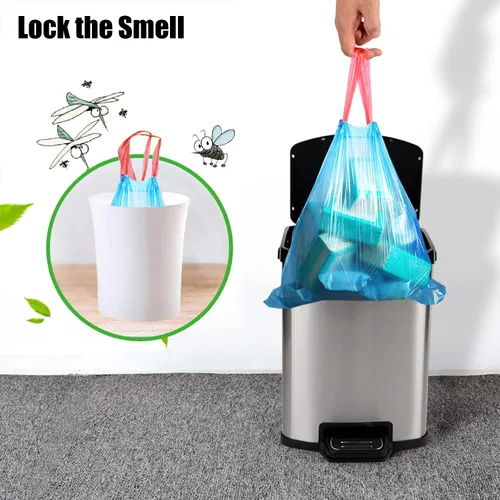 Miniatura 5 de Bolsas de basura pequeñas de 2.6 a 6 galones con cordón grueso, bolsas de basura pequeñas extra fuertes de 4 galones, bolsas de basura sin perfume