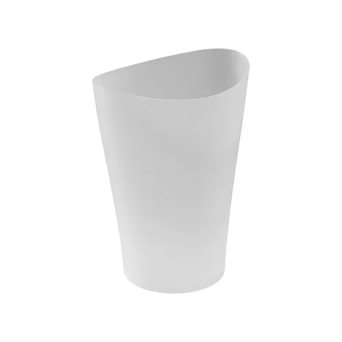 Rubbermaid Spa Works Contenedor de basura compacto de estilo contemporáneo de 9 cuartos de galón para interior, tocador abierto, color blanco