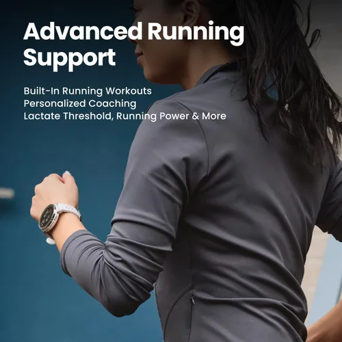 Miniatura 3 de Amazfit Active 3 Premium GPS Running Smart Watch, pantalla AMOLED Sapphire de 1.32 pulgadas, batería de 12 días, 4 GB de almacenamiento, mapas sin