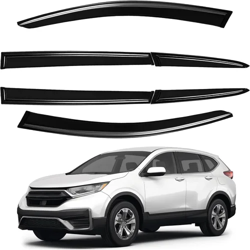 Miniatura 23 de AUXKO Protector de lluvia de ventana para Honda HRV 2023 2024 2025 2026 exterior con cinta adhesiva inastillable, protector de humo solar, visera