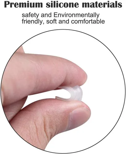 Miniatura 4 de Junsika Almohadillas para la nariz para gafas, almohadillas adhesivas de silicona suave para anteojos, antideslizantes, para cámara de aire