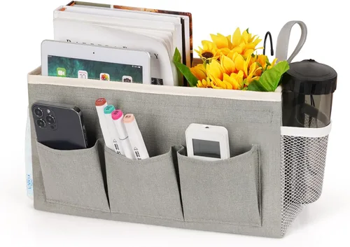 Organizador de Almacenamiento para Mesita de Noche/Bolsa de Almacenamiento Colgante para Mesita de Noche para Cabeceros, Literas, Dormitorios, Color
