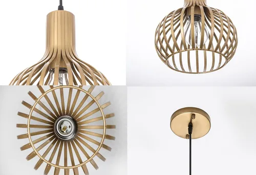 Miniatura 5 de Luces colgantes doradas para isla de cocina, lámparas colgantes modernas, paquete de 3, iluminación ajustable de latón para isla de cocina
