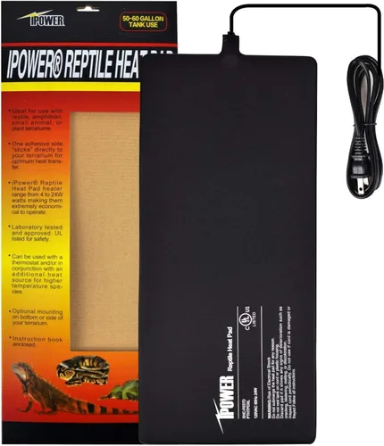 Miniatura 11 de iPower Almohadilla de calor para reptiles de 8W bajo el tanque, calentador de terrario para tortugas, lagartos, ranas y otros animales pequeños