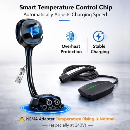 Miniatura 3 de Adaptador para Tesla NEMA 10-30, adaptador de cargador móvil Tesla solo para Gen 2 y 3, enchufe de 240 V y toma de corriente 10-30 a 24 amperios