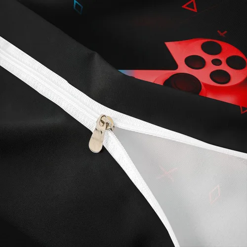 Miniatura 6 de Funda de edredón con estampado de mando de videojuegos para niños, tamaño individual (sin edredón), juego de ropa de cama Play Gamer para niños