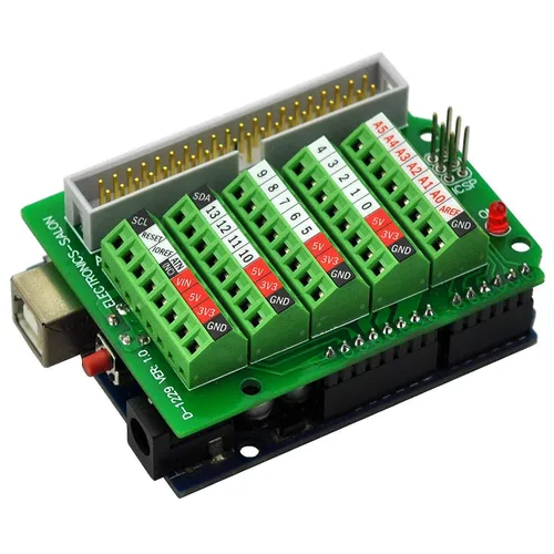 Miniatura 8 de Electronics-Salon Módulo Breakout de Bloque de Terminales de Tornillo Arduino, para Arduino UNO R3.