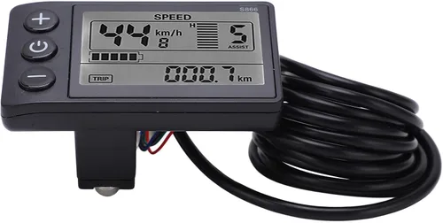 Miniatura 8 de Goshyda S866 - Computadora para bicicleta, medidor LCD con pantalla eléctrica, panel de control de scooter eléctrico de 24 V, 36 V, 48 V
