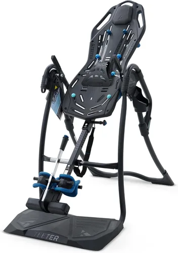 Teeter FitSpine LX9 Mesa de inversión, cerradura de lujo fácil de alcanzar, kit de alivio del dolor de espalda, registrada por la FDA