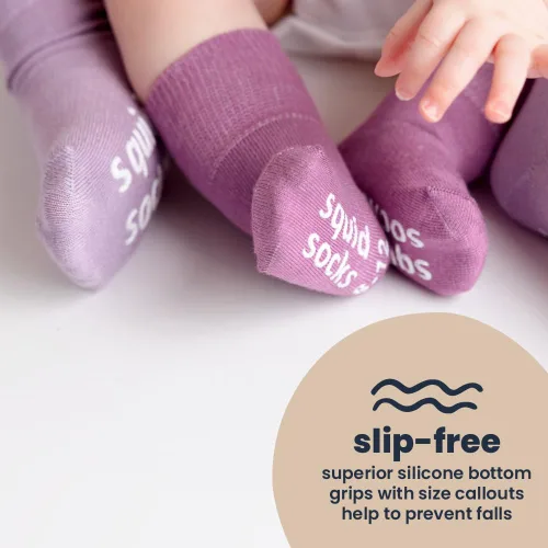 Miniatura 58 de squid socks Calcetines de viscosa de bambú 0-6M, 6-12M, 12-24M y 2T-3T Calcetines que se mantienen puestos