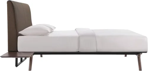 Miniatura 3 de Base de cama Modway Tracy de madera, color beige cappuccino, Madera, Cappuccino marrón