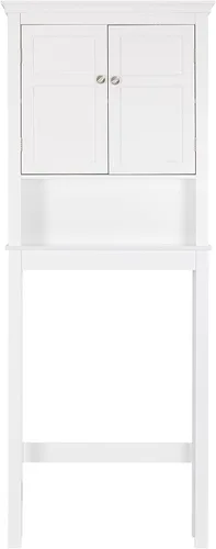 Miniatura 7 de UTEX Gabinete de almacenamiento sobre el inodoro, organizador de baño sobre el inodoro con estantes ajustables, armario de almacenamiento sobre