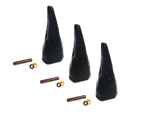 Miniatura 7 de Backhoe Bucket Diente 208-5239 Punta afilada con pasador, se adapta a adaptadores Cat DRS230 Series.