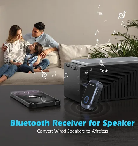 Miniatura 4 de Adaptador AUX Bluetooth para automóvil, adaptador Bluetooth auxiliar para música de automóvil y llamadas manos libres, receptor de música