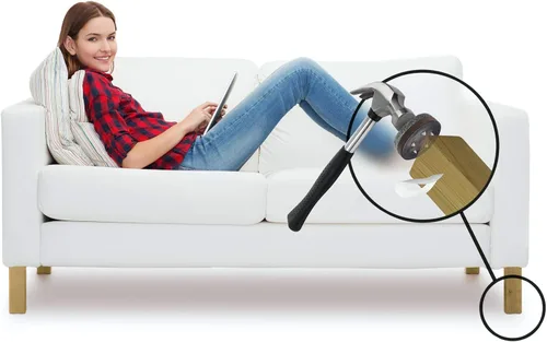 Miniatura 6 de GorillaFelt CB270 - Protectores de piso para muebles (juego de 4) almohadillas de fieltro para muebles con tapa garantizadas para permanecer