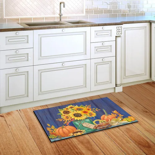 Miniatura 3 de Briarwood Lane Felpudo floral con tarro de masón de otoño