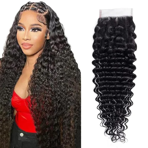 Miniatura 7 de lianlian Extensiones de cabello humano brasileño de onda profunda de 14 pulgadas, 100% sin procesar, virgen, cabello humano rizado profundo