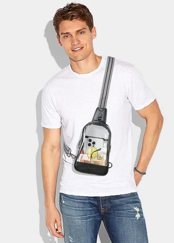 Miniatura 3 de Shrrie Clear Bag for Stadium Events Transparent Crossbody Bag Clear Purse for Women&Men-Stadium Approved, Concerts&Sports