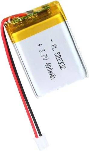 Miniatura 50 de 652030 Batería Lipo de 3.7V 350mAh 652030 Cargable Paquete de Batería de Polímero de Litio con Conector JST PH2.0mm para Dispositivo Electrónico