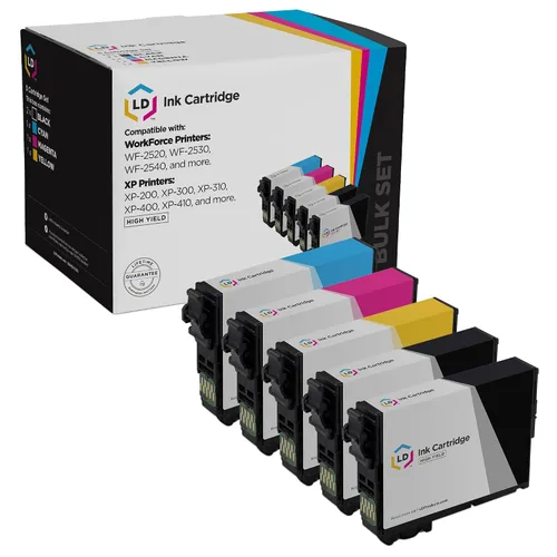 Epson cartuchos reconstruidos T200 XL/T200 HY, color negro T200XL120, cian T200XL220, magenta T200XL320 y amarillo T200XL420