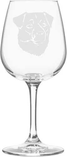 Miniatura 145 de Copa de vino de 12.75 onzas con diseño de perro grabado