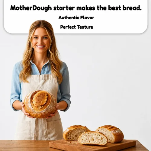 Miniatura 7 de Motherdough Co. - Iniciador de masa madre - Cultivo iniciador de masa agria antigua y madura viva, fresca y activa, el mejor iniciador de pan