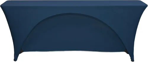 Miniatura 11 de YOUR CHAIR COVERS - Spandex de 6 pies x 18 pulgadas, mantel elástico rectangular estrecho para aula de entrenamiento con respaldo abierto - Blanco