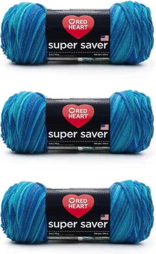 Miniatura 29 de Red Heart Hilo Super Saver, paquete de 3, estampado artístico, 3 unidades Estampado De Artista