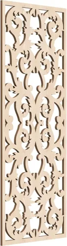 Miniatura 177 de Meadville Paneles decorativos de pared de madera con calado, 9 3/8 pulgadas de ancho x 24 3/8 pulgadas de alto x 1/4 de alto, aliso