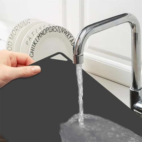 Miniatura 7 de WK - Tablas de cortar de plástico flexible para la cocina, alfombrilla de corte flexible antideslizante, láminas de corte delgadas, sin BPA, aptas