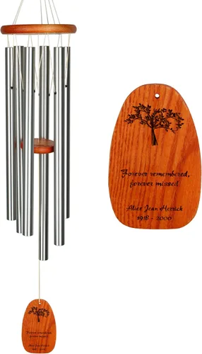 Miniatura 12 de Campanillas de viento Woodstock personalizadas Amazing Grace conmemorativas para exteriores de 24'' de bronce medio, campanilla de viento