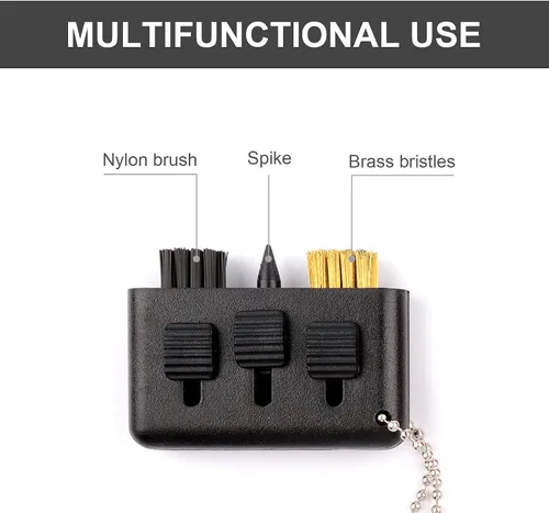 Miniatura 2 de 3 unids Golf Club Brush Pocket Golf Club Groove Cleaner 3 en 1 Sacapuntas de Golf retráctil Herramienta Limpiador Club Herramienta Portátil Pequeños