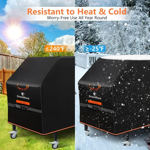 Miniatura 8 de Cubierta de plancha para parrilla Blackstone de 28 pulgadas con capucha, 2026 mejorada 1000D resistente al agua, cubierta de parrilla 5483